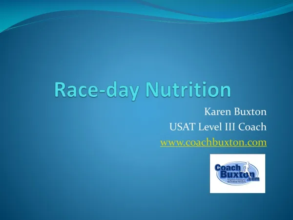 Race-day Nutrition