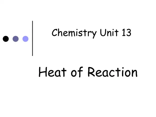 Chemistry Unit 13
