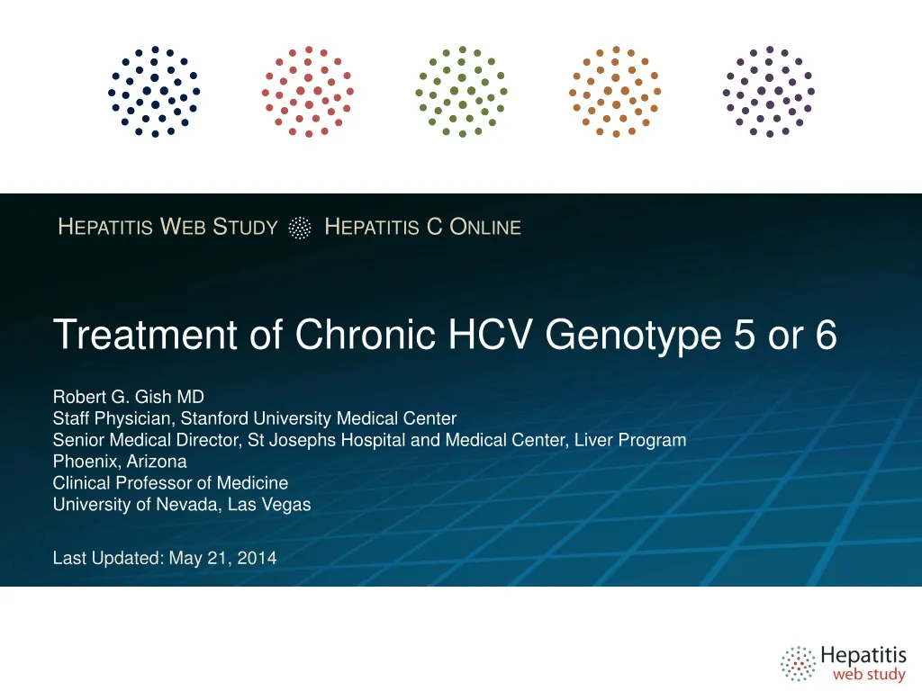 treatment of chronic hcv genotype 5 or 6