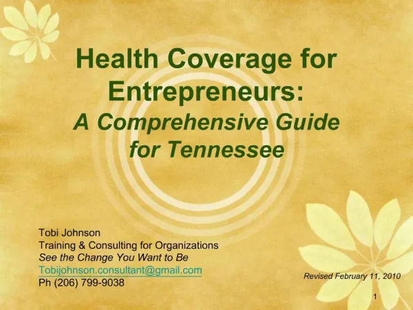 Health Coverage for Entrepreneurs: A Comprehensive Guide for Tennessee