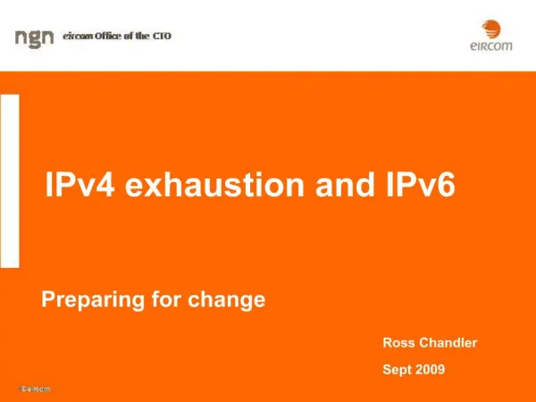 IPv4 exhaustion and IPv6