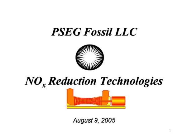 PSEG Fossil LLC NOx Reduction Technologies