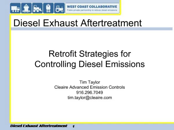 Diesel Exhaust Aftertreatment