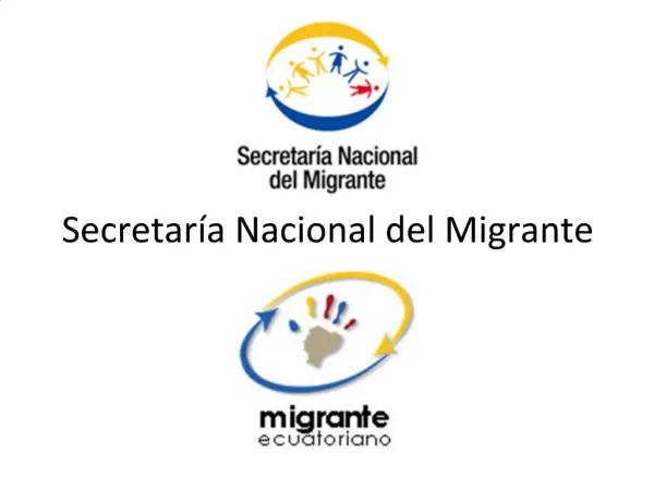 Secretar a Nacional del Migrante