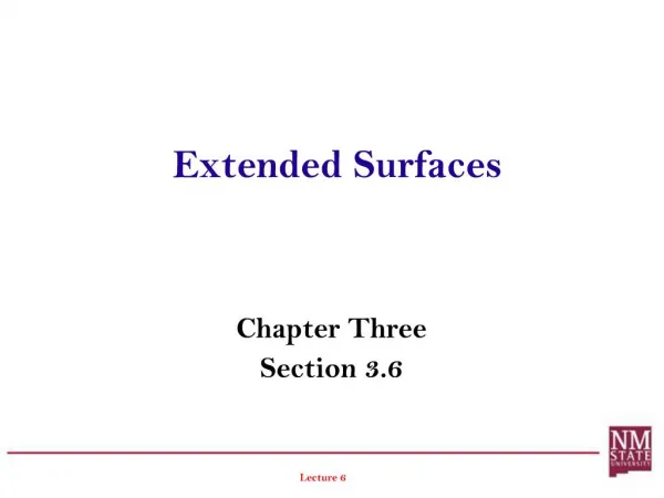 Extended Surfaces