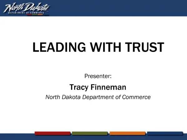 LEADING WITH TRUST