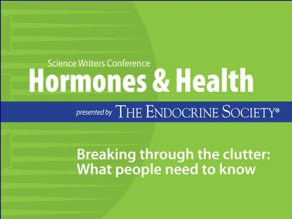 PPT Endocrine Society 12 PowerPoint Presentation, free download ID