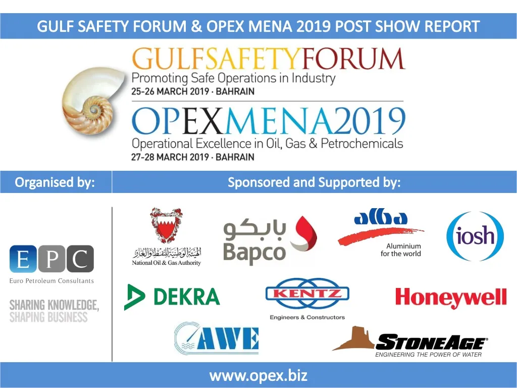 gulf safety forum opex mena 2019 post show report