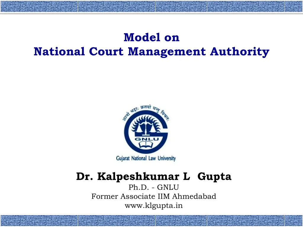 model on national court management authority