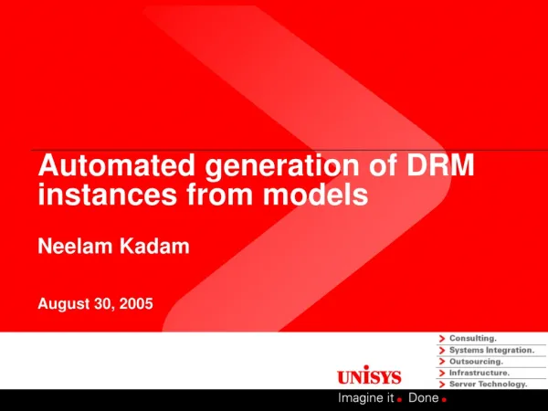Automated generation of DRM instances from models