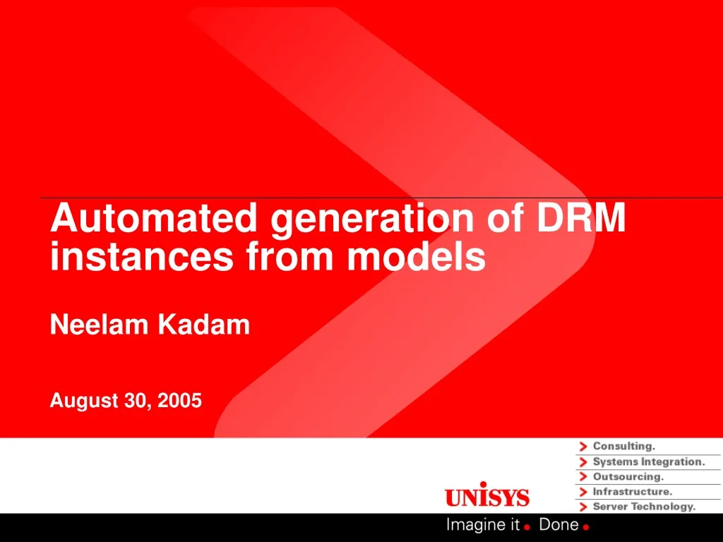 automated generation of drm instances from models