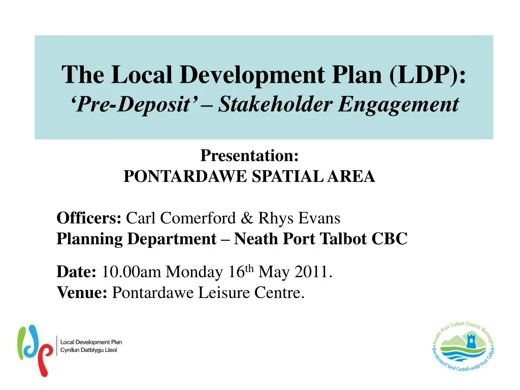 the local development plan ldp pre deposit stakeholder engagement