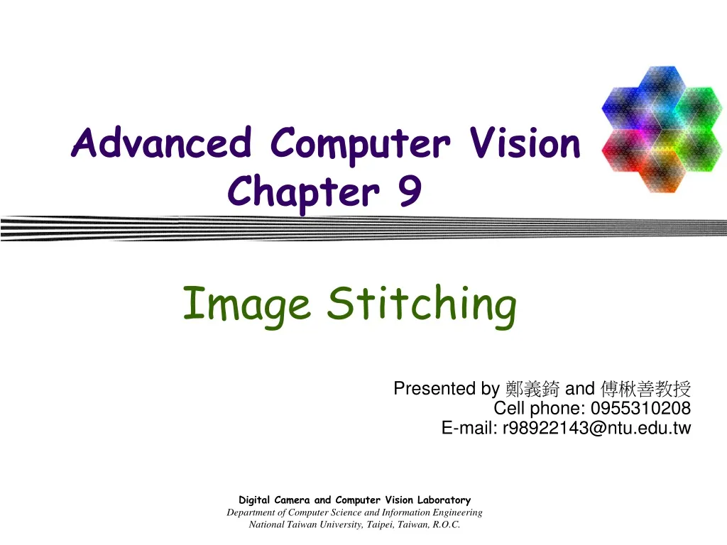 advanced computer vision chapter 9
