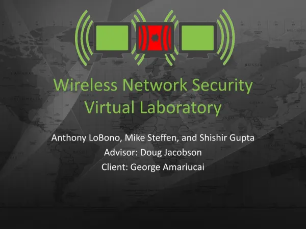 Wireless Network Security Virtual Laboratory