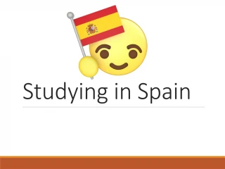 Studying in Spain - slide 1