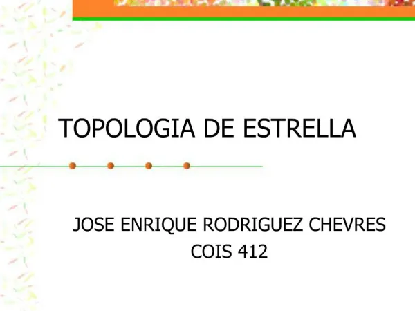 TOPOLOGIA DE ESTRELLA