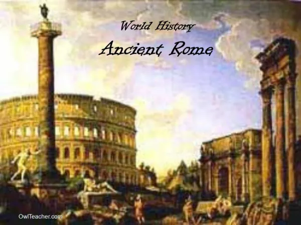 World History Ancient Rome