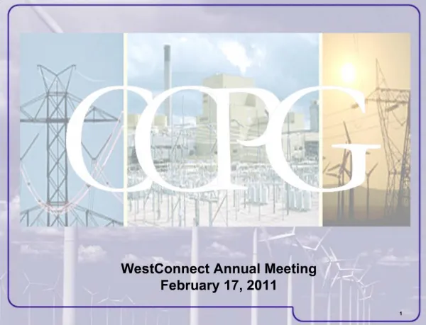 WestConnect Annual Meeting February 17, 2011