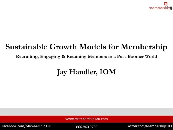 Sustainable Growth Models for Membership