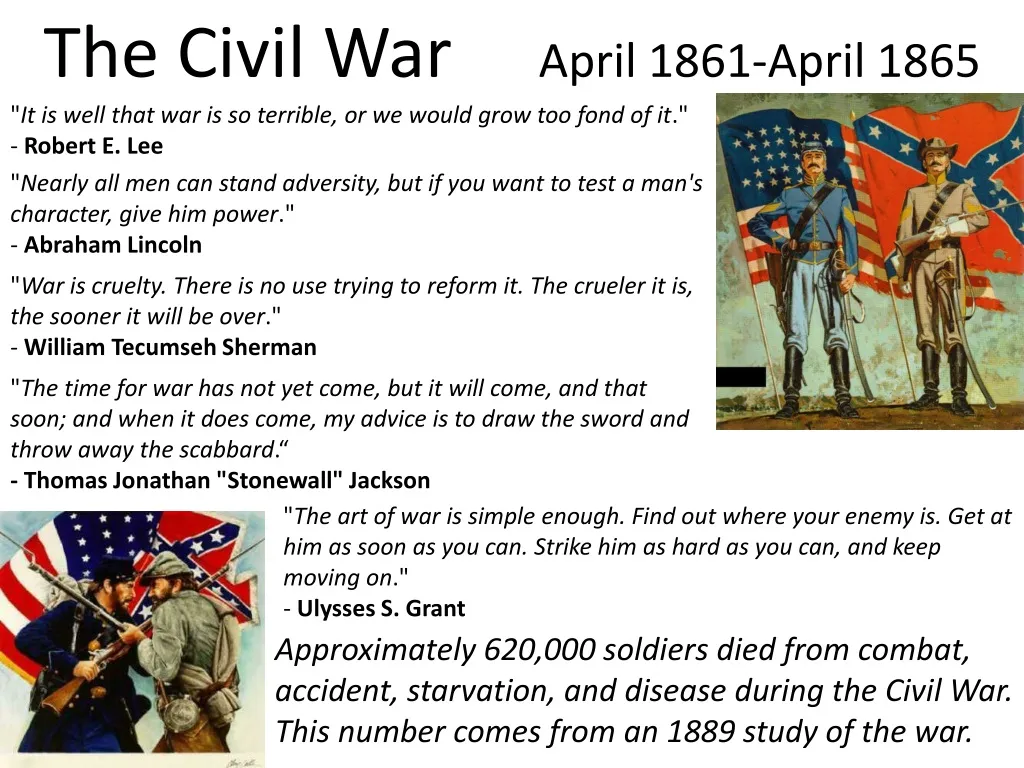 the civil war april 1861 april 1865
