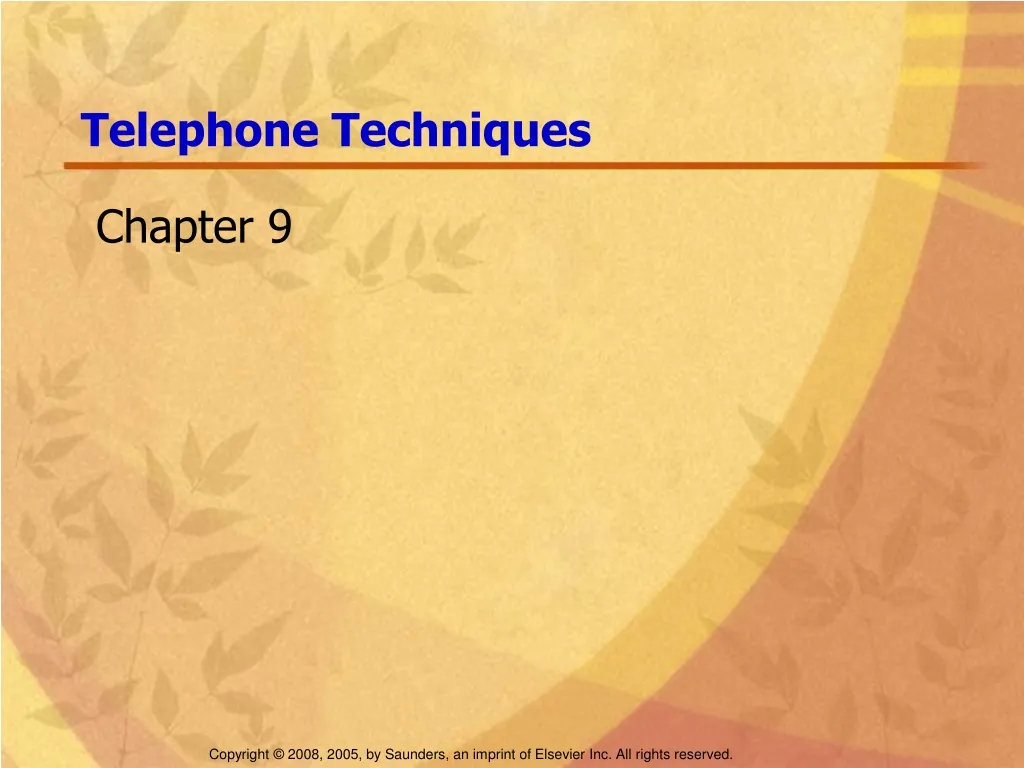 telephone techniques