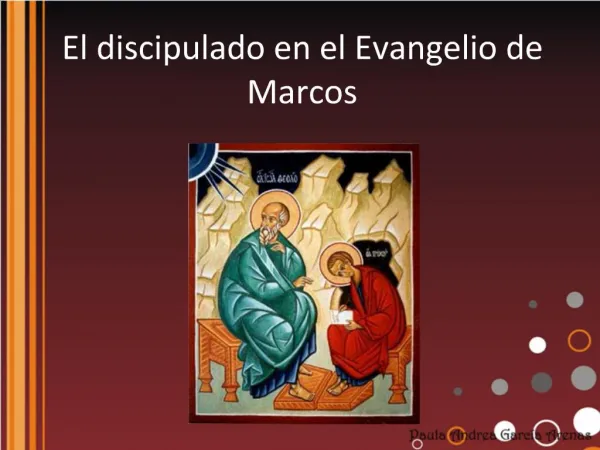 El discipulado en el Evangelio de Marcos