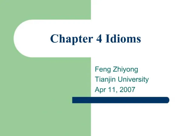 Chapter 4 Idioms