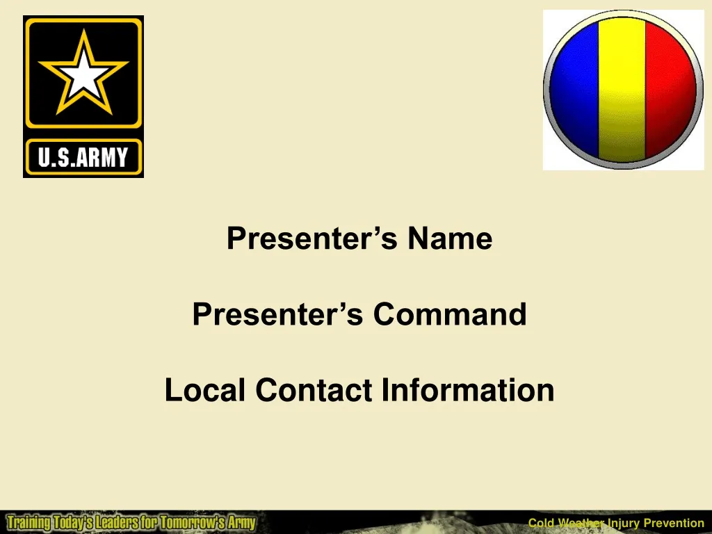presenter s name presenter s command local