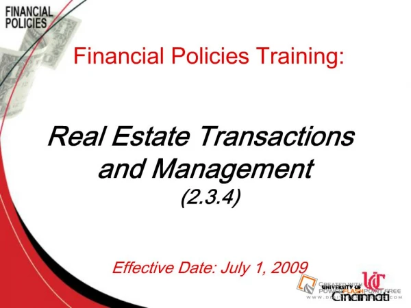Real Estate Management and Transactions