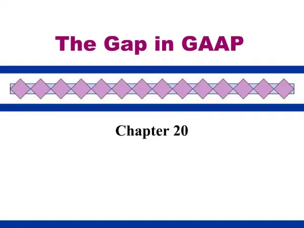 The Gap in GAAP