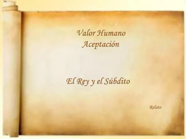 Valor Humano Aceptaci n