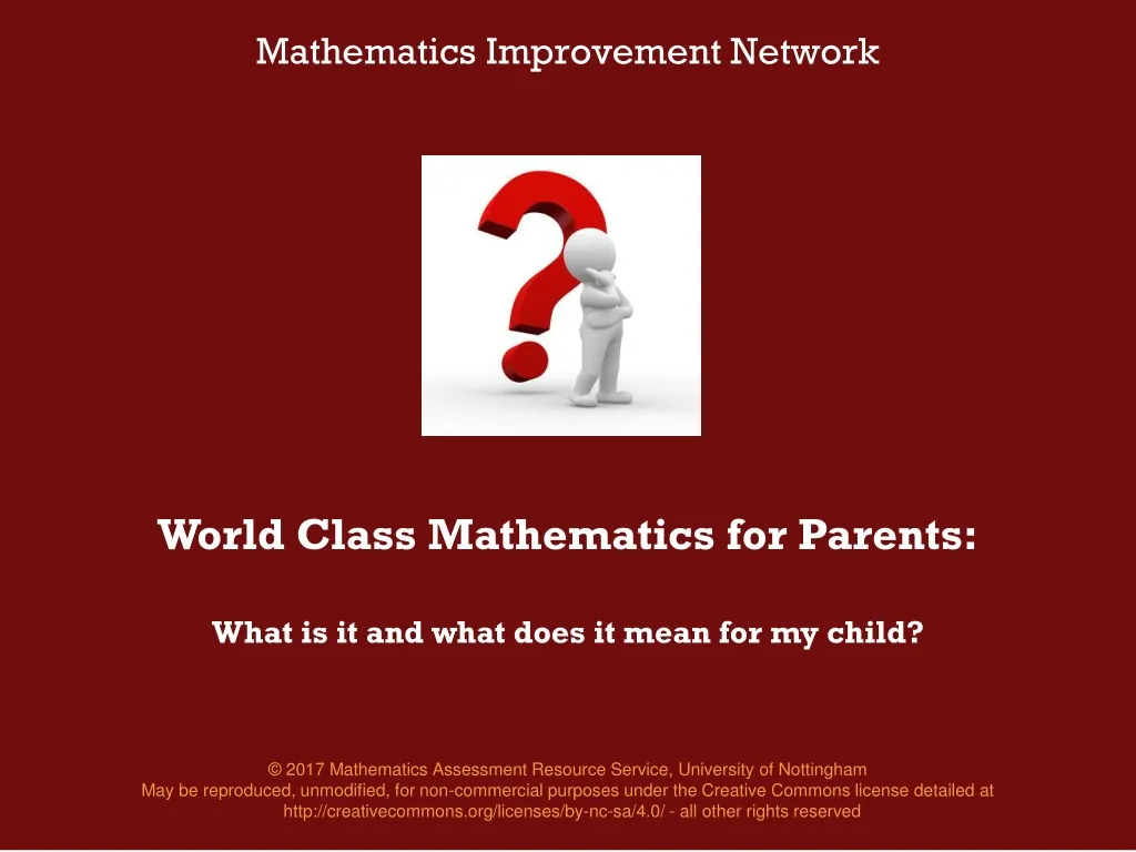world class mathematics for parents what is it and what does it mean for my child