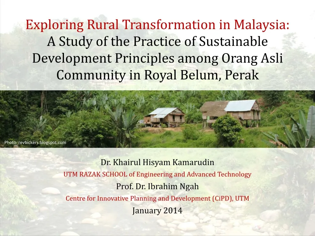 exploring rural transformation in malaysia