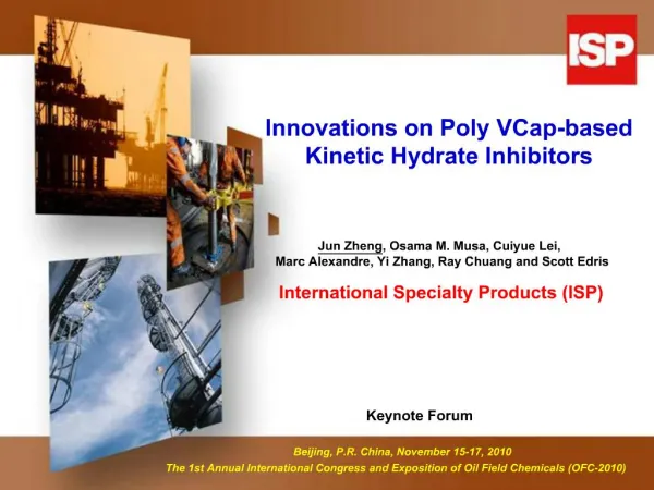 Innovations on Poly VCap-based Kinetic Hydrate Inhibitors