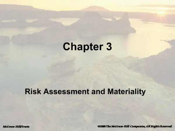 Risk Assessment and Materiality