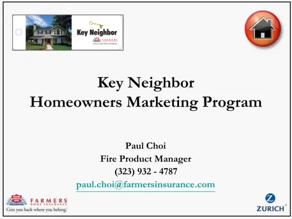 Key Neighbor Homeowners Marketing Program