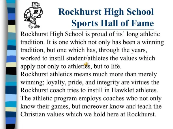 Rockhurst High School Sports Hall of Fame