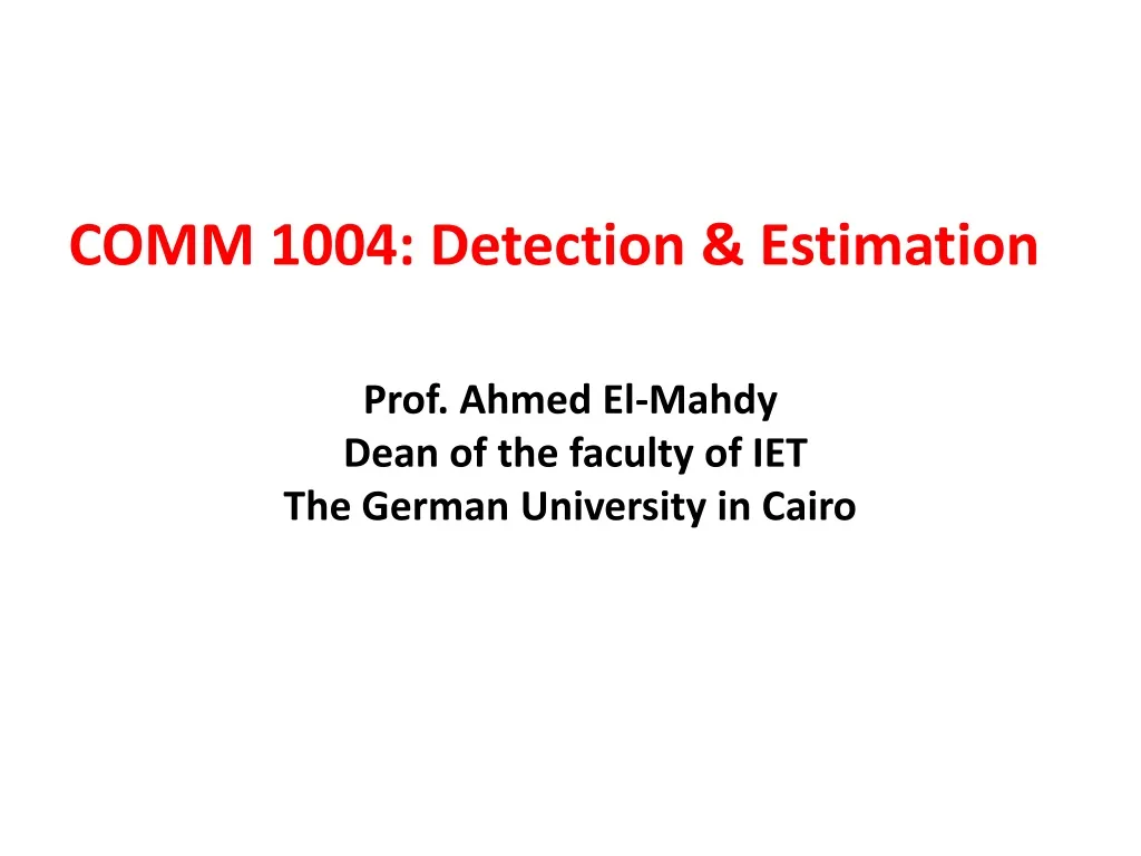 prof ahmed el mahdy dean of the faculty