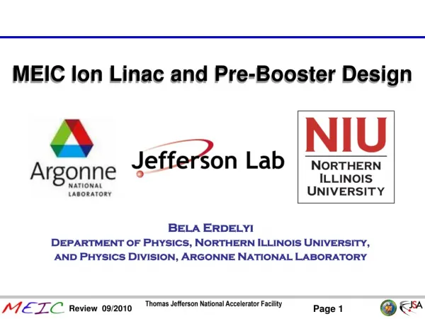 MEIC Ion Linac and Pre-Booster Design