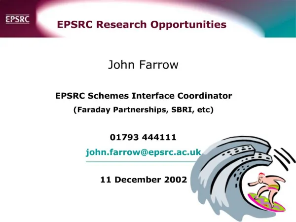 EPSRC Research Opportunities