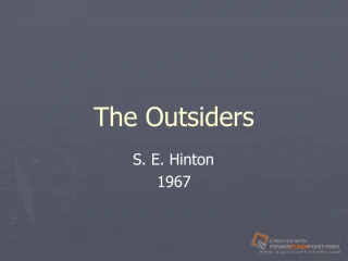 The Outsiders - slide 1