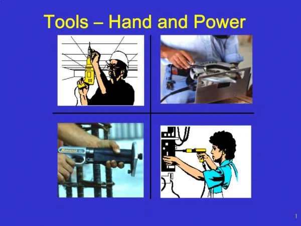 Tools Hand and Power