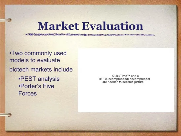 Market Evaluation