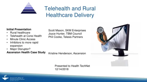 Telehealth and Rural Healthcare Delivery