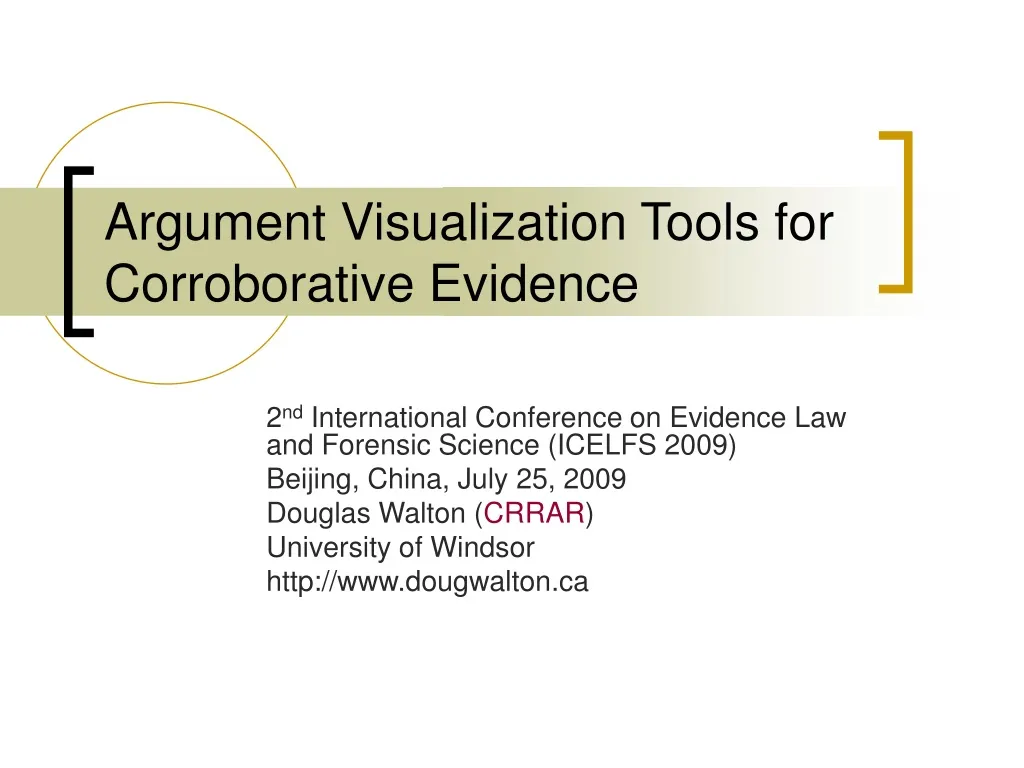 argument visualization tools for corroborative