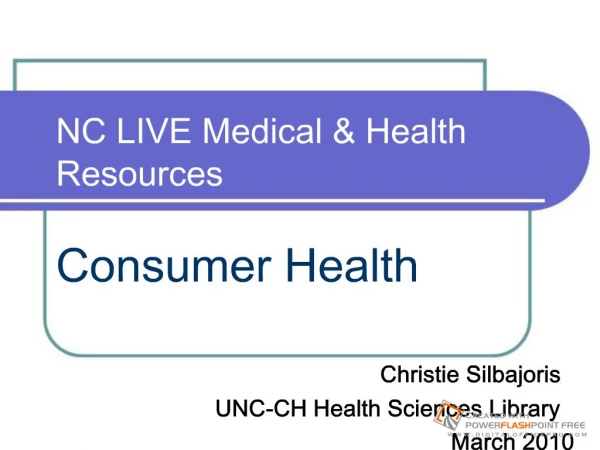 NC LIVE Medical Health Resources