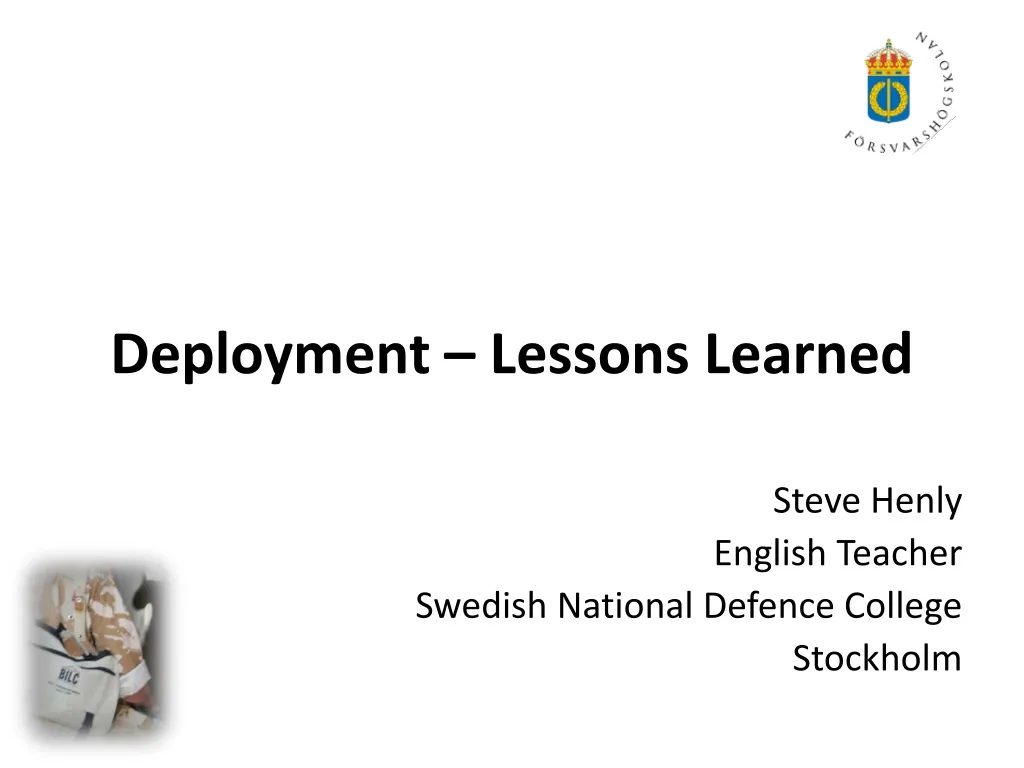deployment lessons learned