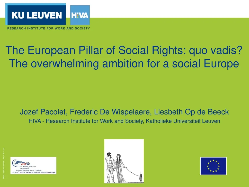 the european pillar of social rights quo vadis the overwhelming ambition for a social europe
