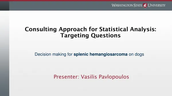 Consulting Approach for Statistical Analysis: Targeting Questions
