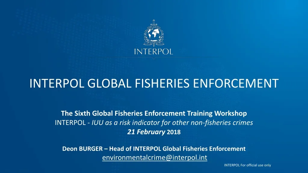 interpol global fisheries enforcement